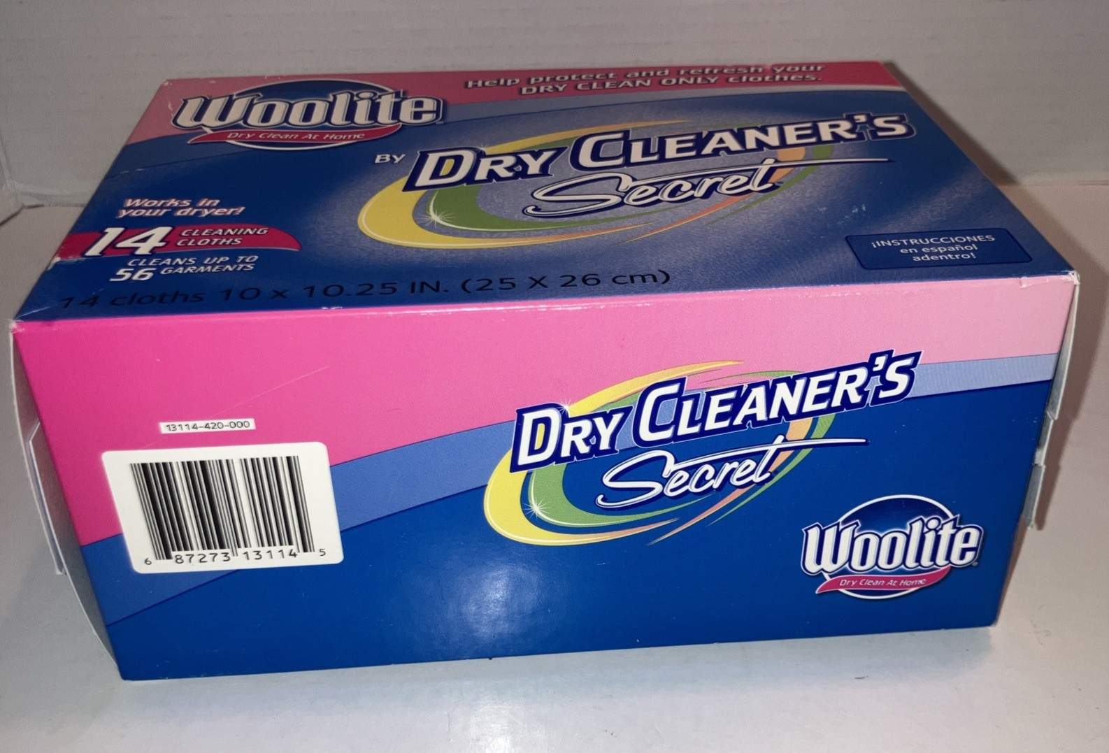 Woolite Dry Clean At Home By Dry Cleaner’s Secret 14 Pack Cloths NIB!