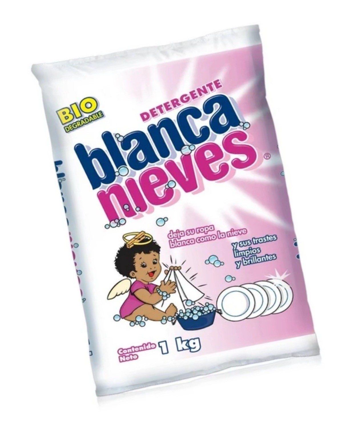 Authentic Mexican BLANCA NIEVES Detergent Biodegradable 1kg/ 2.2lbs