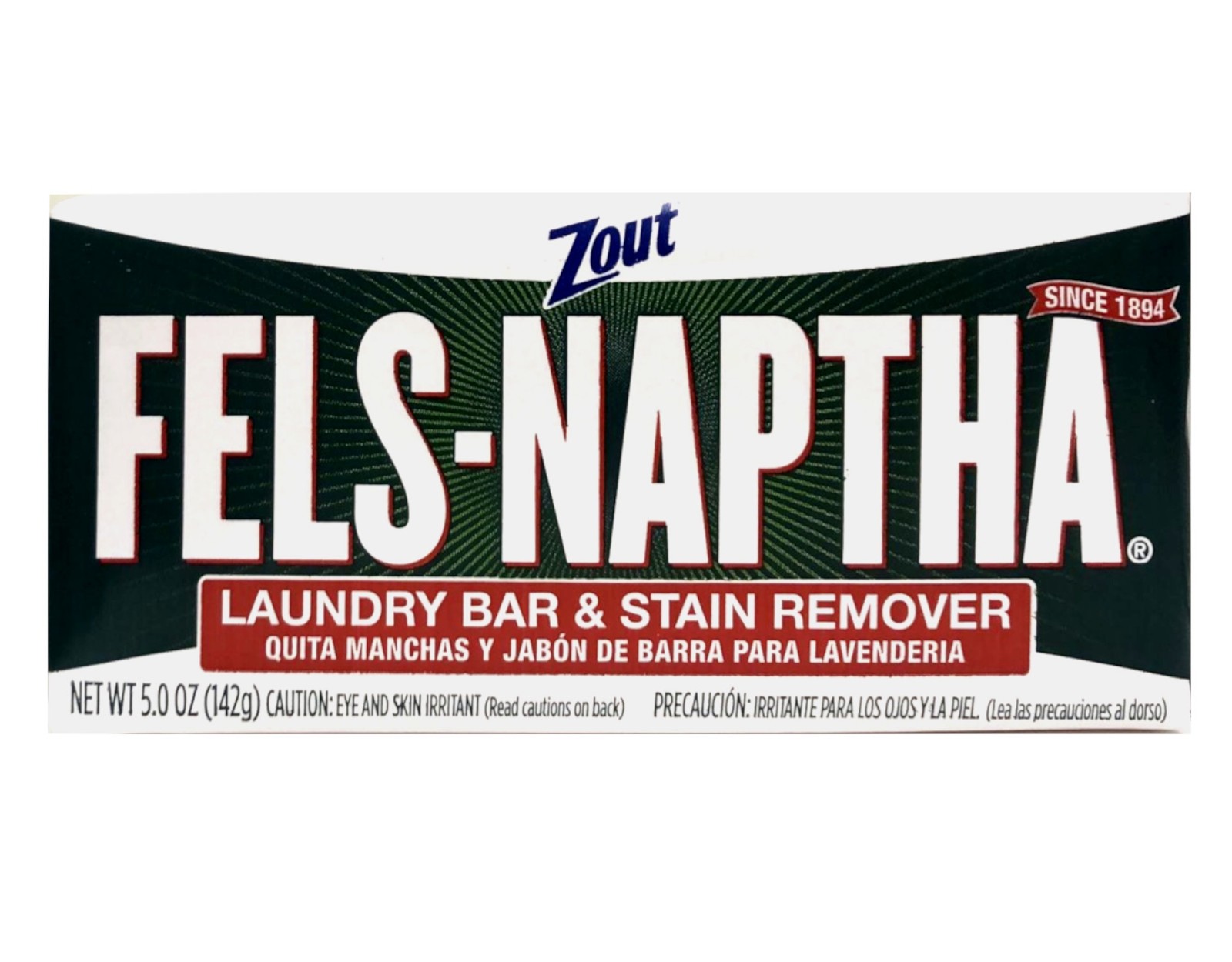 Zout Fels-Naptha Laundry Bar & Stain Remover Soap 5 oz