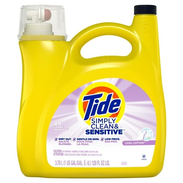 Tide 3 Simply Clean and Sensitive Liquid 89 Loads Laundry Detergent. 128 FL OZ
