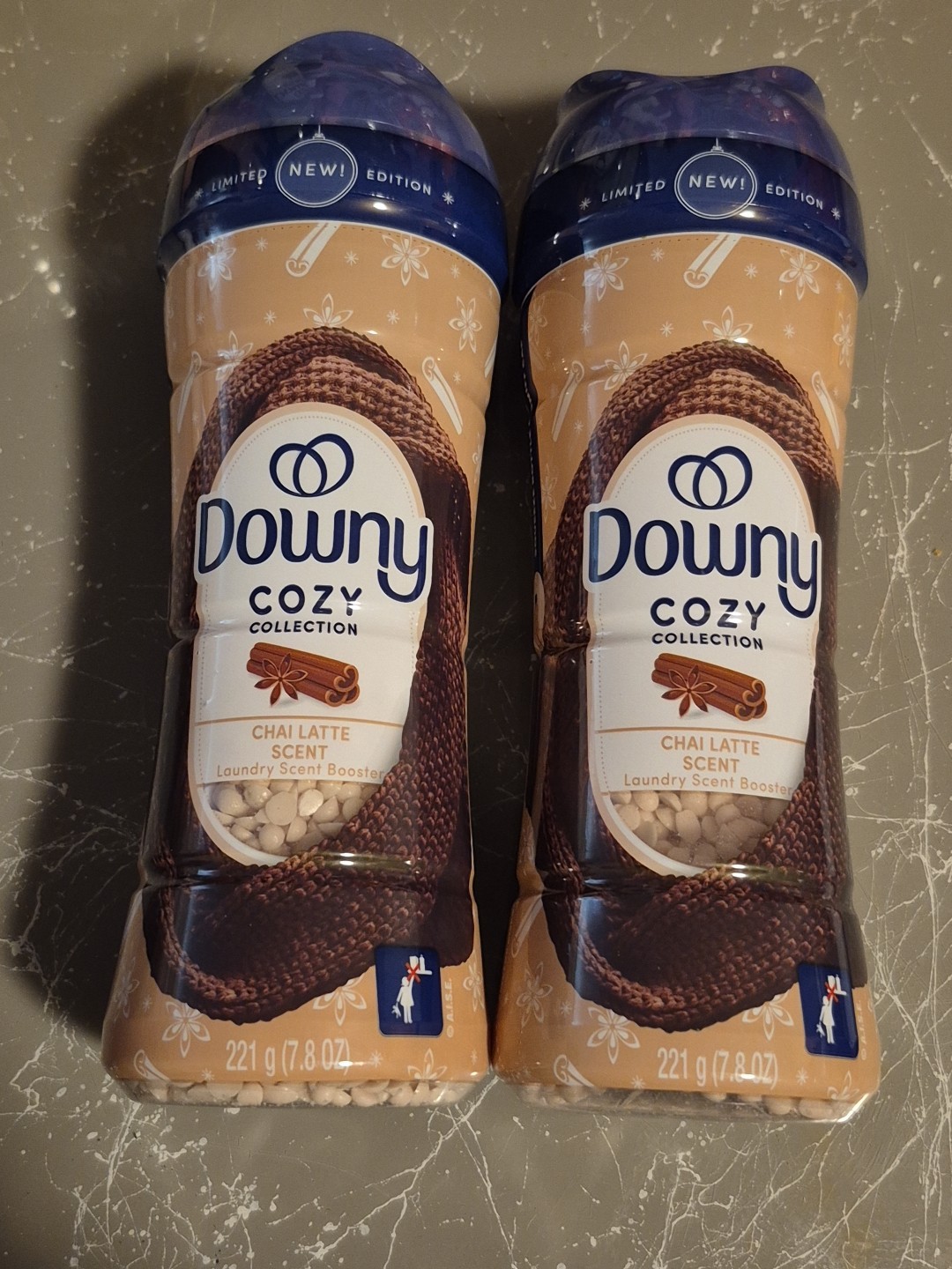Downy Cozy Collection CHAI LATTE Laundry Scent Booster 7.8oz Lot of 2