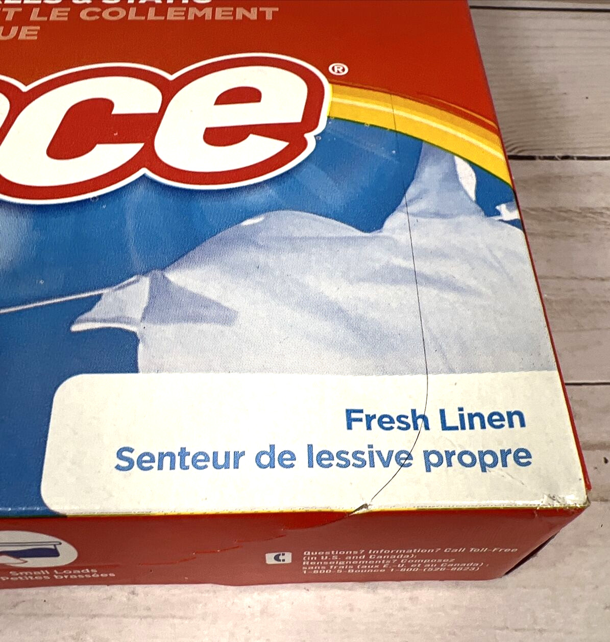 Bounce FRESH LINEN 40 Dryer Sheets Box Toss Away Wrinkles & Static (2 Boxes)