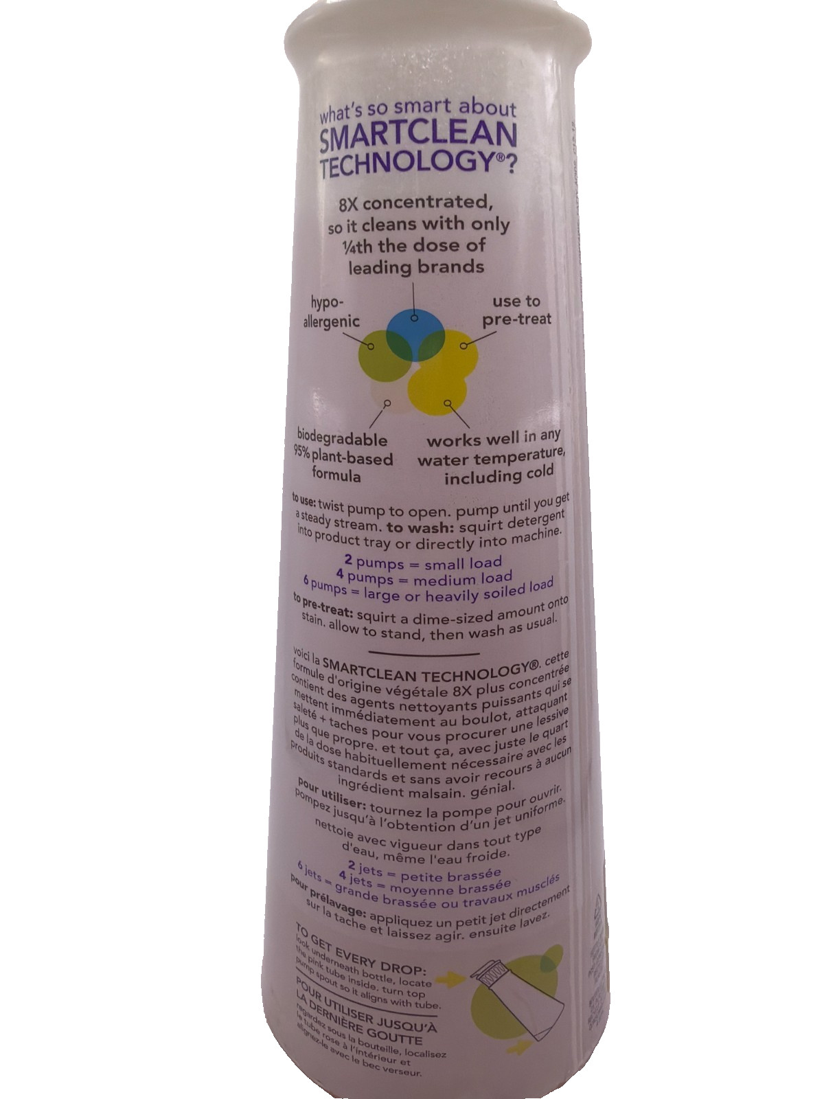Method Laundry Detergent Pump Hypoallergenic Free & Clear 600ml 20 Fl Oz NEW