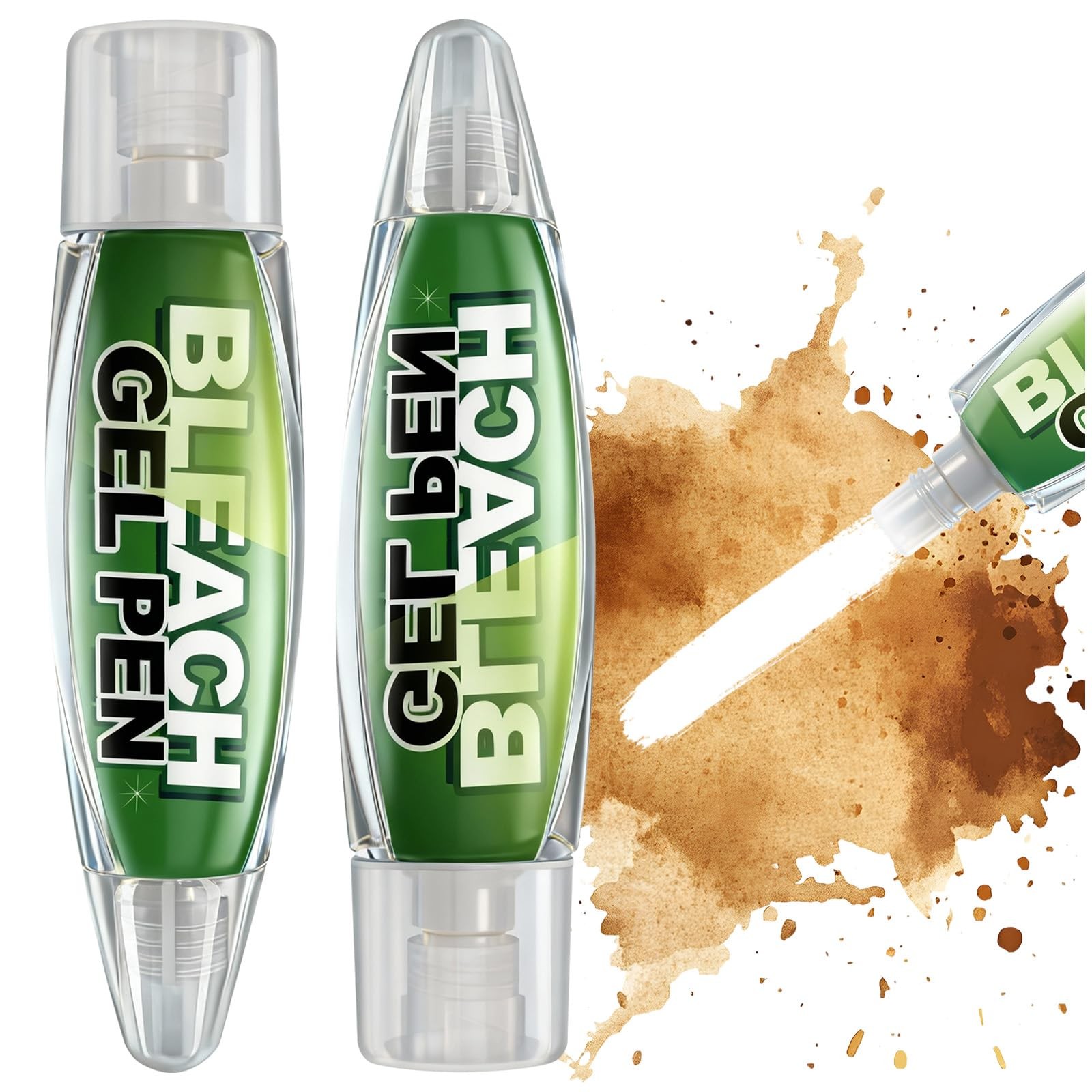 Msvvko Bleach Pen for Clothes 2 PACK Gel 1.98 Fl Oz (Pack of 2)