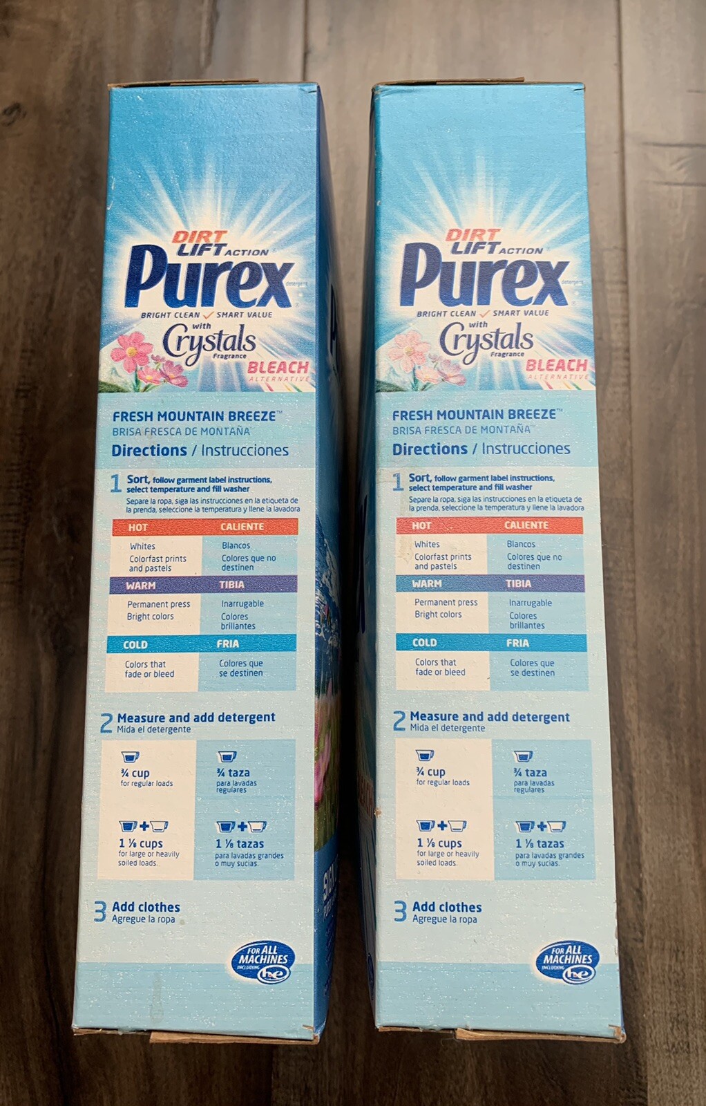 Purex Laundry Detergent Powder With Crystals Dirt Lift FRESH MOUNTAIN BREEZE NOS