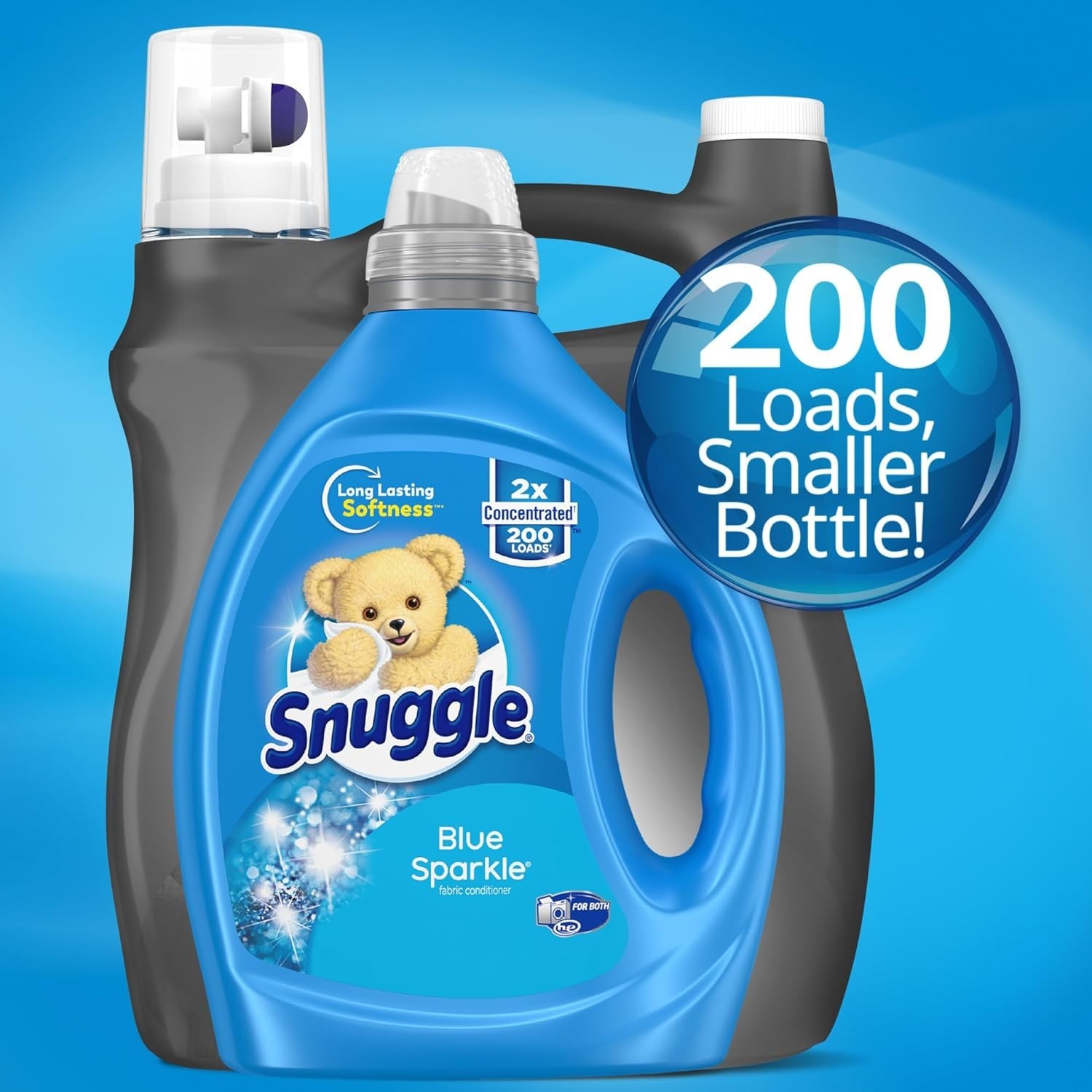Blue Sparkle Liquid Fabric Softener – 2X Concentrated for Soft Freshness