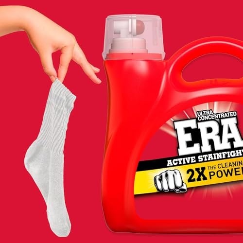 Era 2X Ultra Active Stainfighter Liquid Laundry Detergent 154 fl oz, 107 Loads