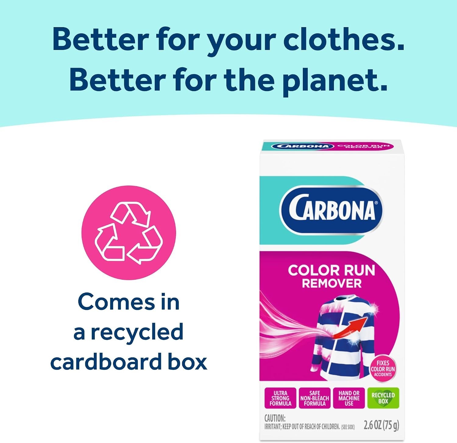 Chemical-Free 2.6 Oz Color Run Remover – Brighten Your Laundry Effortlessly
