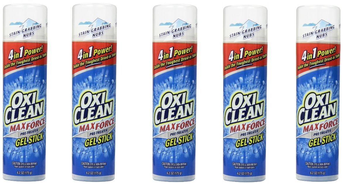 OxiClean Max Force Laundry Pre-Treater Gel Stick, 6.2 oz