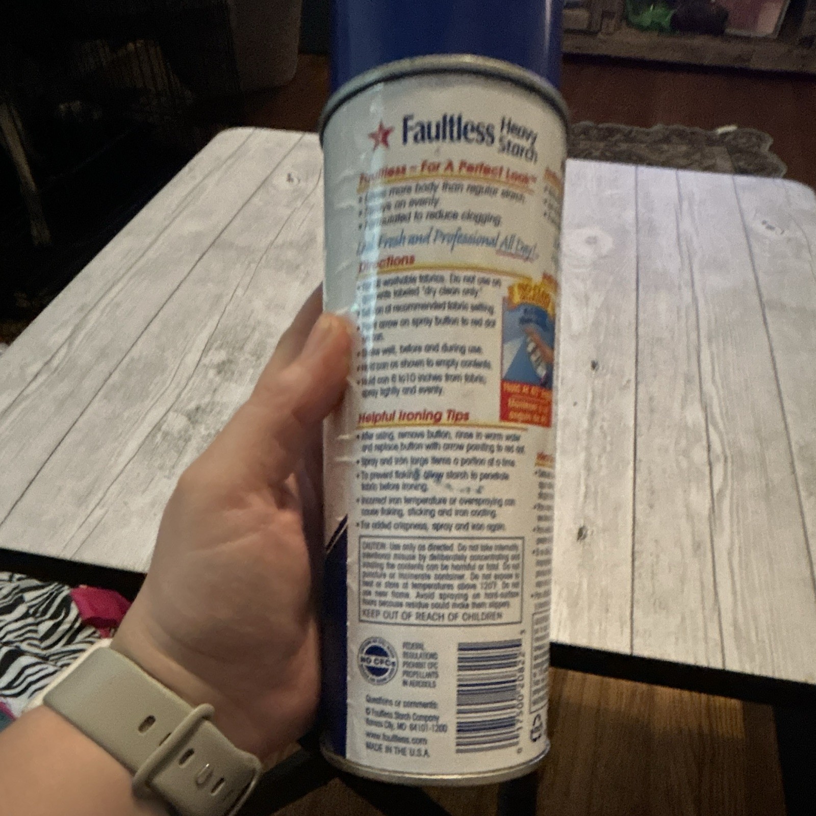 Faultless Heavy Starch Extra Crisp Finish Aerosol Original Fresh Scent 22 oz