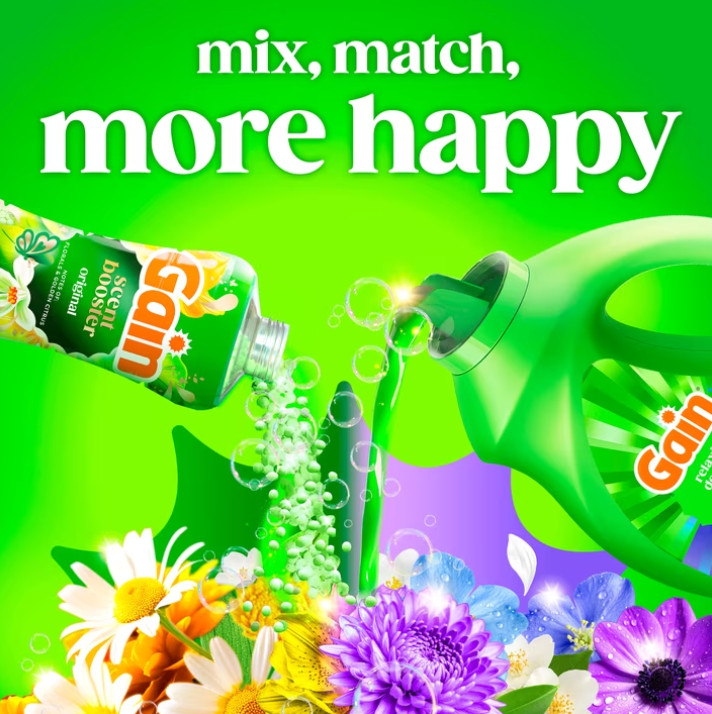 (2 Pack) Gain Laundry Detergent Liquid Relaxing Dewdrop 132 fl oz 100 Loads
