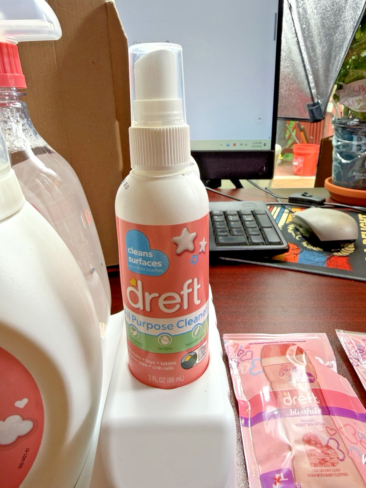 Dreft Stage 1 Newborn Liquid Laundry Detergent Stain Remover & Cleaner Bundle
