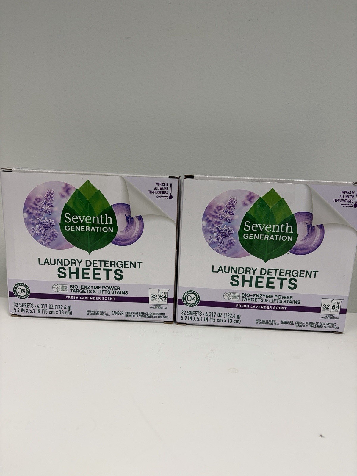 Seventh Generation Laundry Detergent Sheets Fresh Lavender, 32ct Lot Of 2