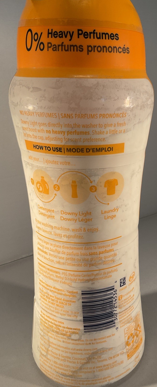 Downy Light in Wash Scent Booster Beads Orange Blossom, 18.2 oz