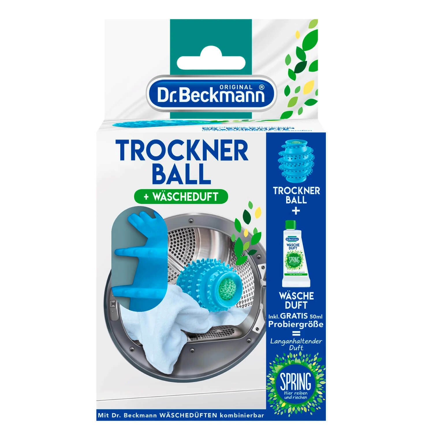 Dr Beckmann Dryer Ball inc 50ml Laundry Fragrance Long Lasting Fragrance