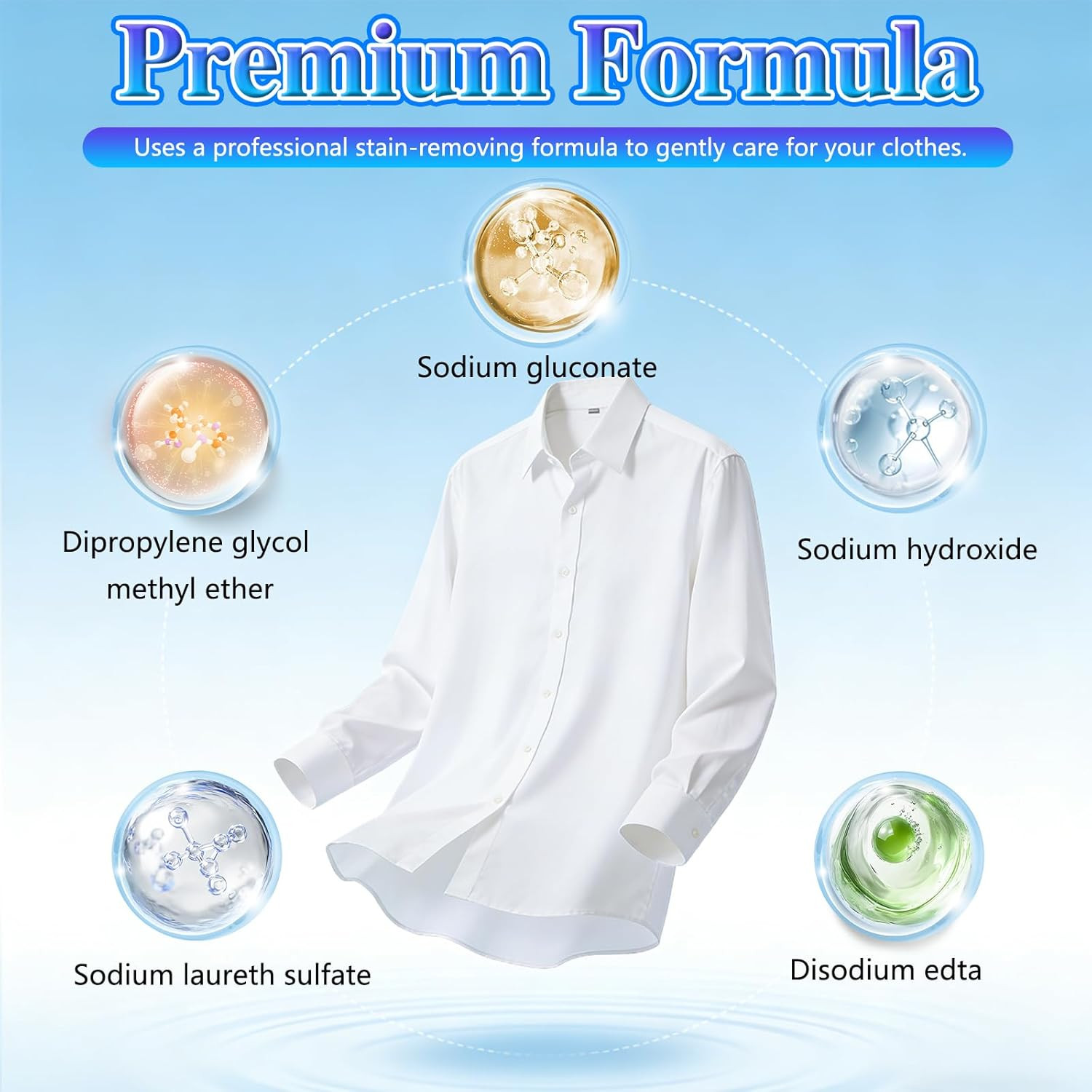 Non Ionic Clothing Emulsifier Stain Remover – Powerful Laundry Stain Remover Spr