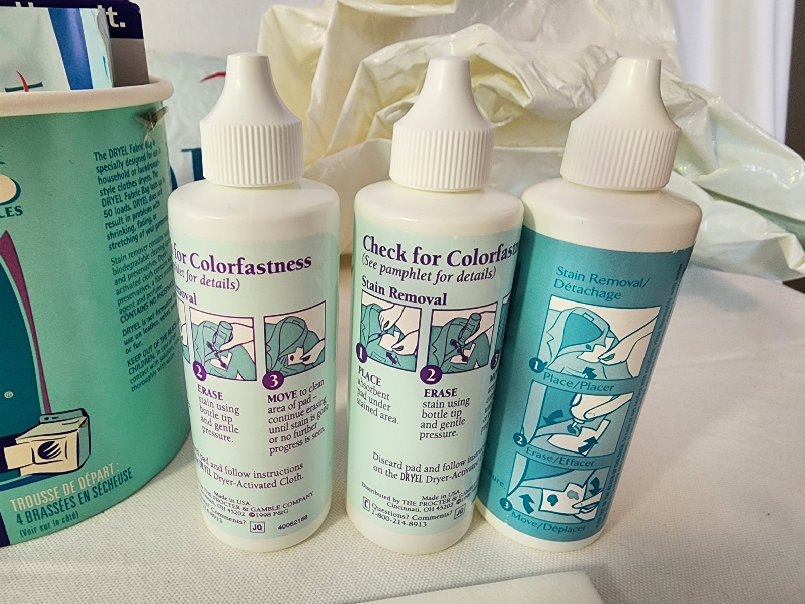 Dryel Starter Kit Lot Dry Clean At Home Original Scent w/ Bags, 10 Cloths