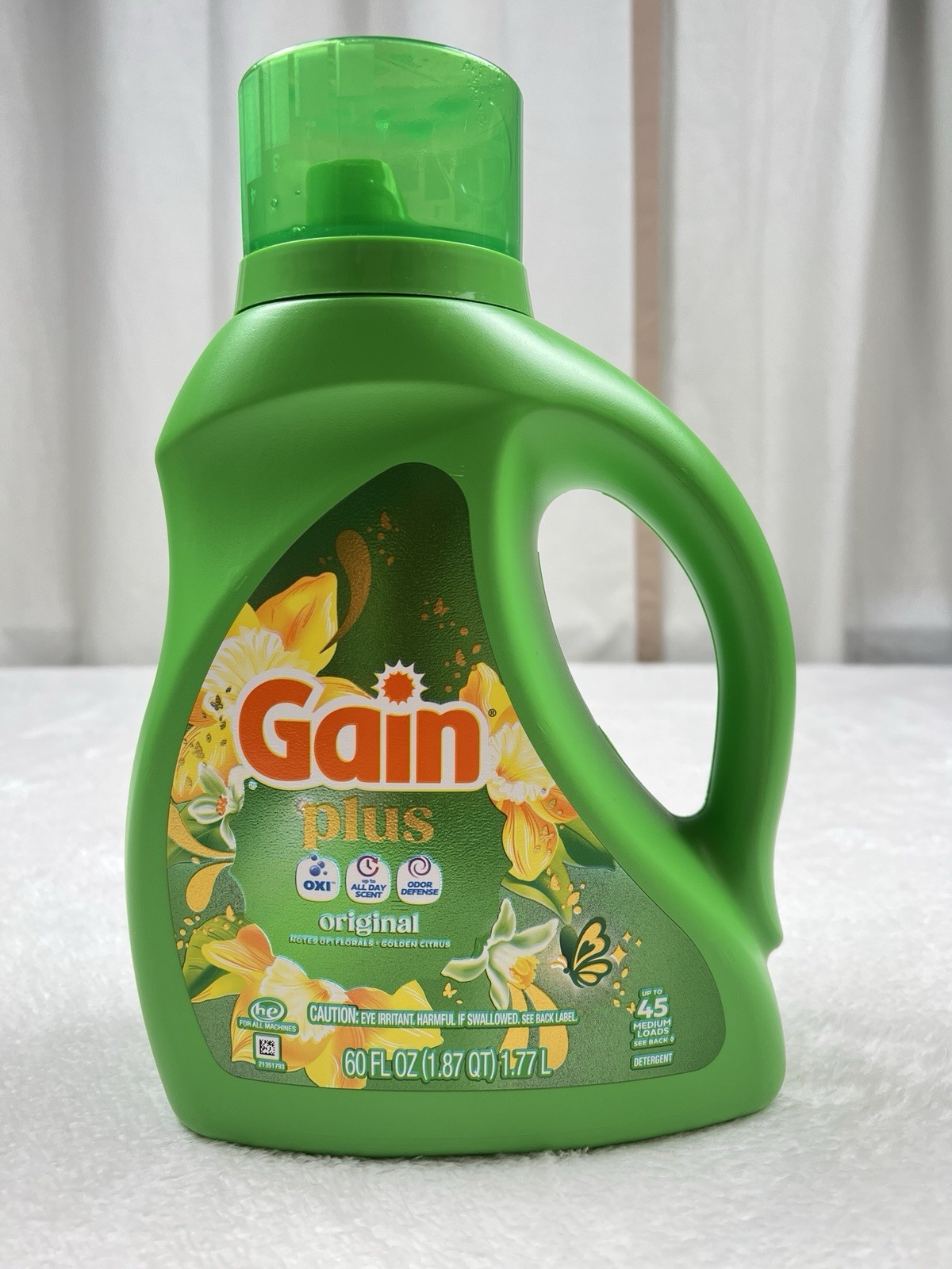 Gain Plus Original Liquid Laundry Detergent 60 oz New Sealed
