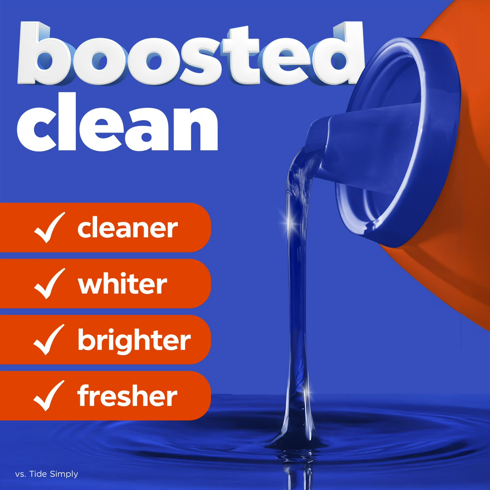 Tide Laundry Detergent Liquid with 6X Boosted Cleaning Power, Original Scent