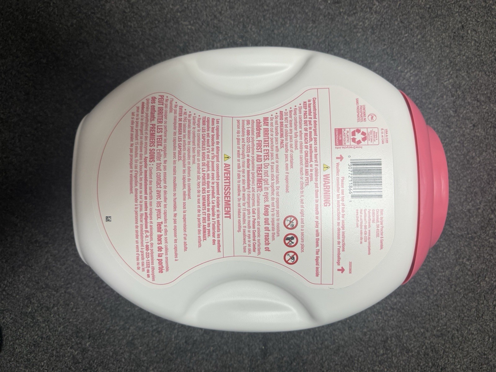 Dreft Laundry Detergent XL Pacs, Light Scent, Lavender, 45 Count