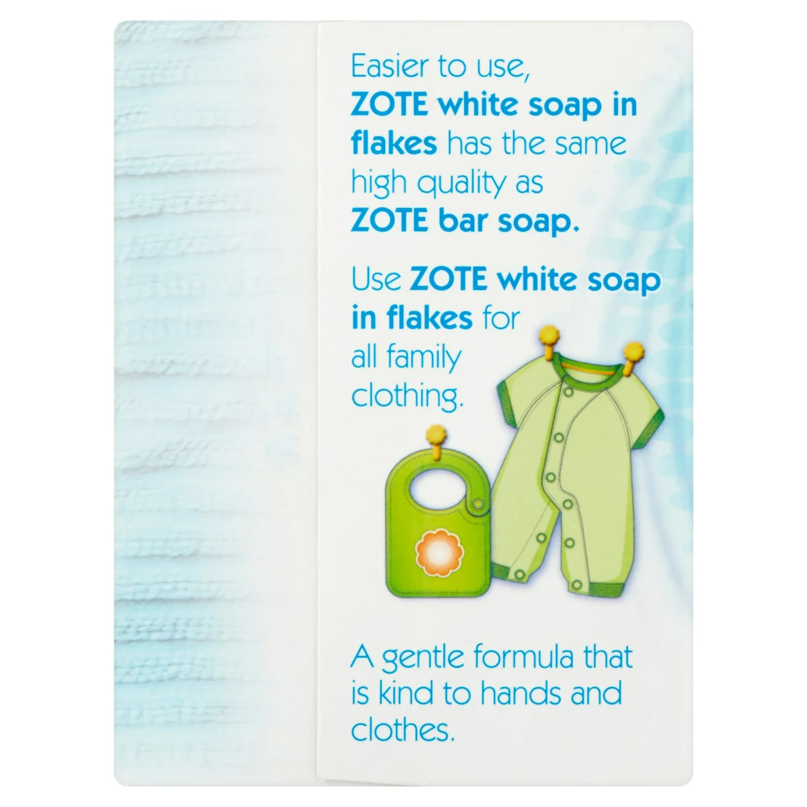 Zote Blanco Laundry Flakes for Washing Machines, All Ages, Gentle 17.6oz