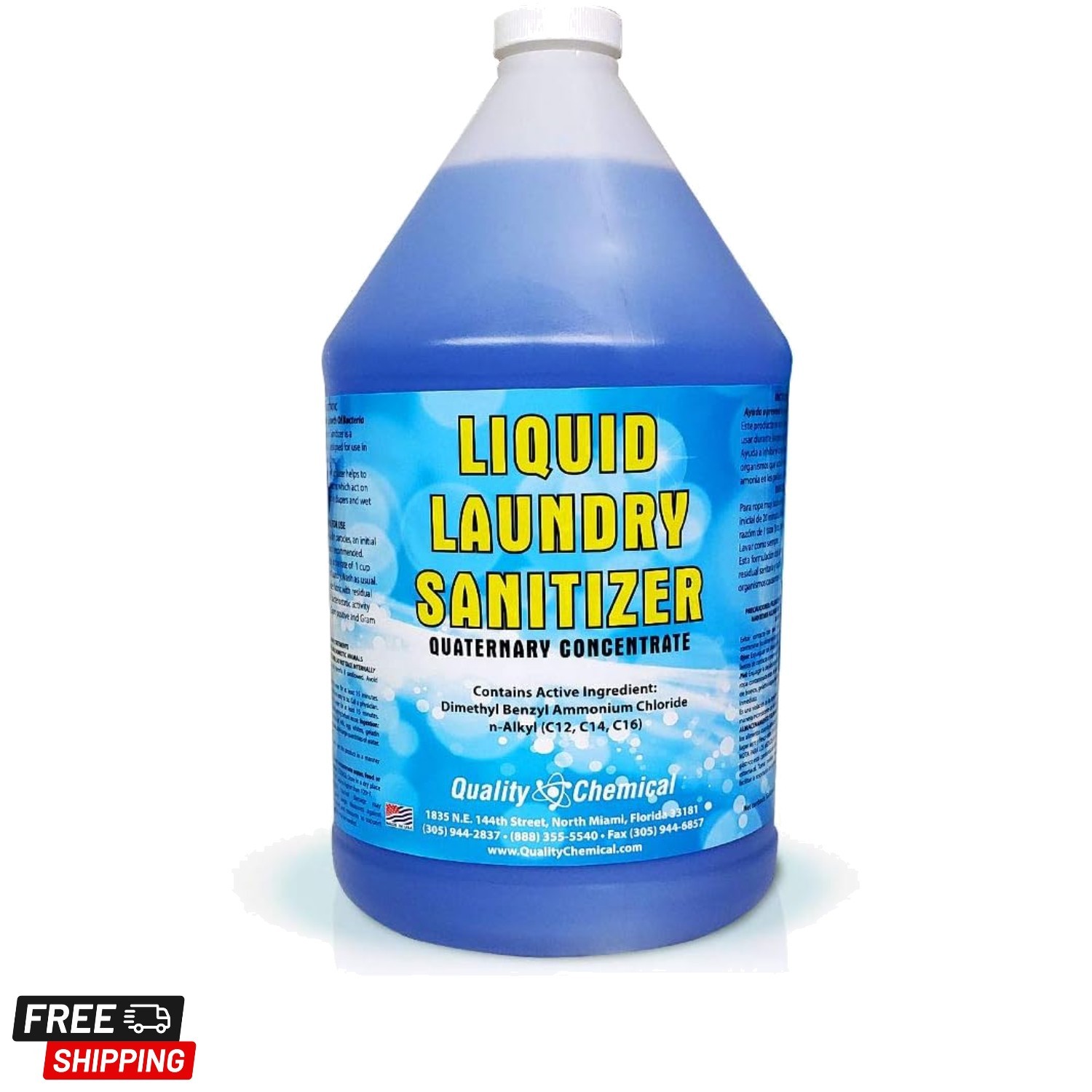 Bleach-Free Laundry Sanitizer 128 oz – Safe for Kids’ Clothes & Delicates