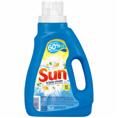 Sun Triple Clean Detergent Clean & Fresh Scent Liquid / 45.4 fl oz