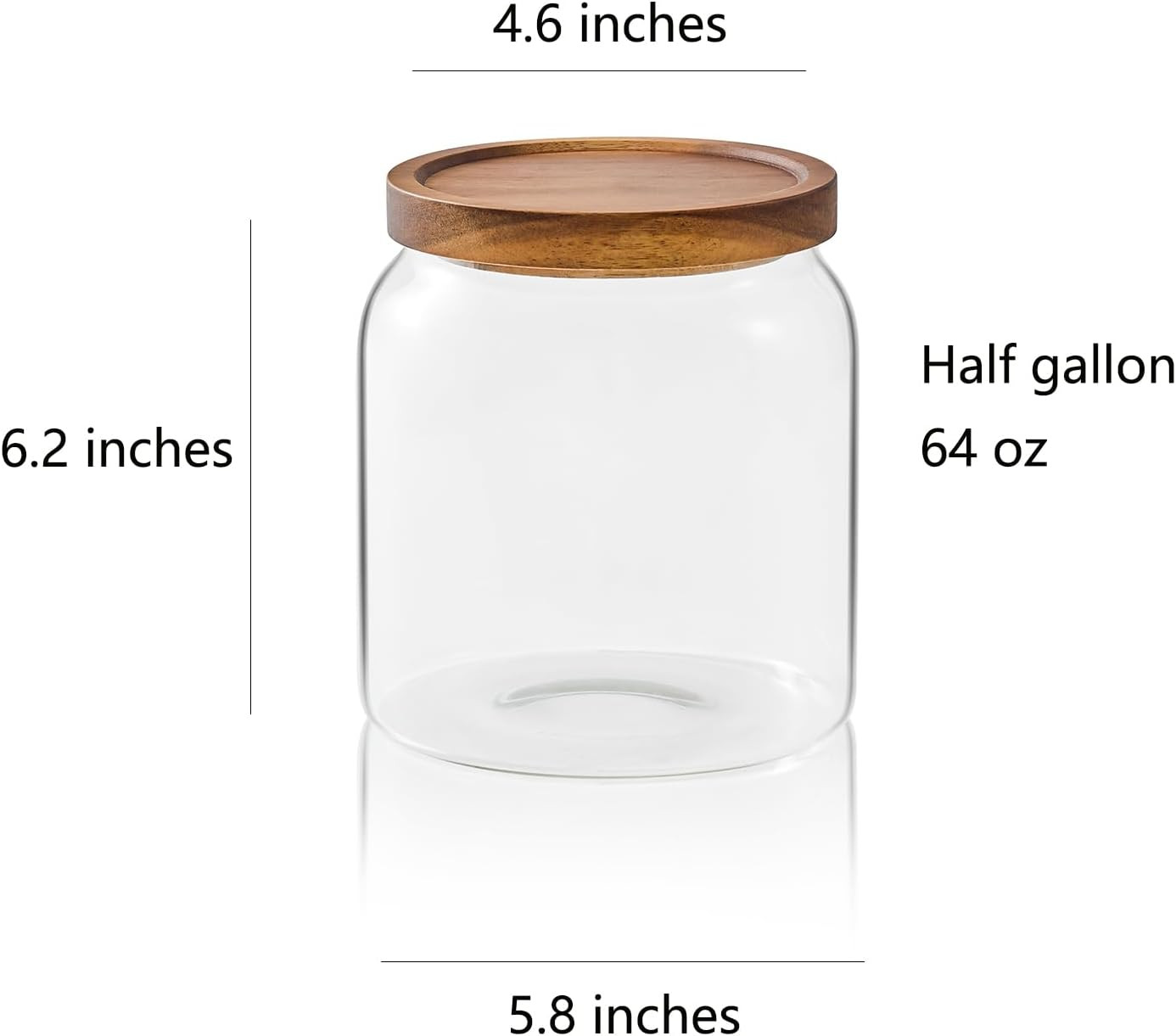 Glass Jars for Laundry Room Organization, Half-Gallon Laundry Pods Container, Gl