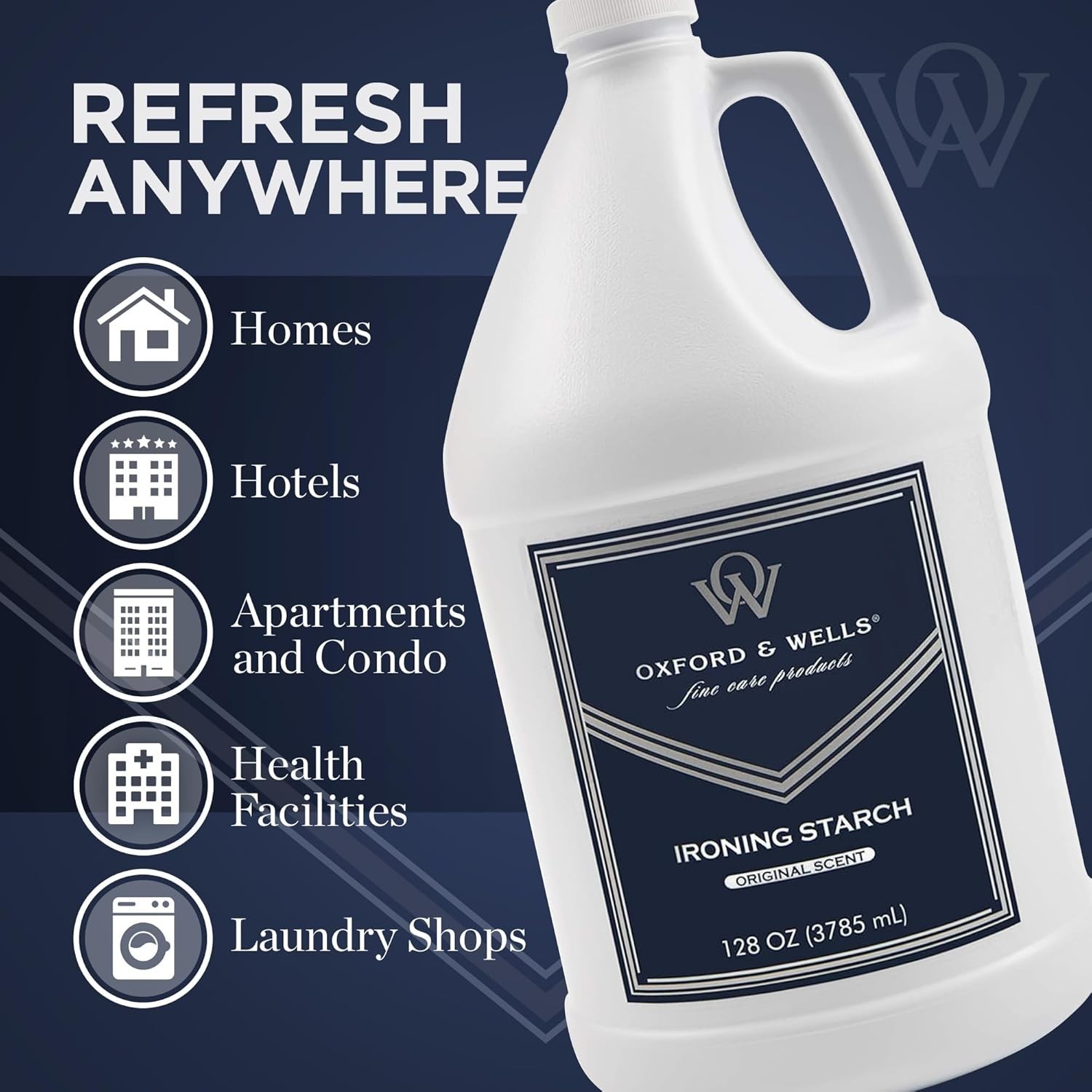 Gentle Non-Streaking Fabric Care Spray – 128 Oz Wrinkle Releaser with Scent
