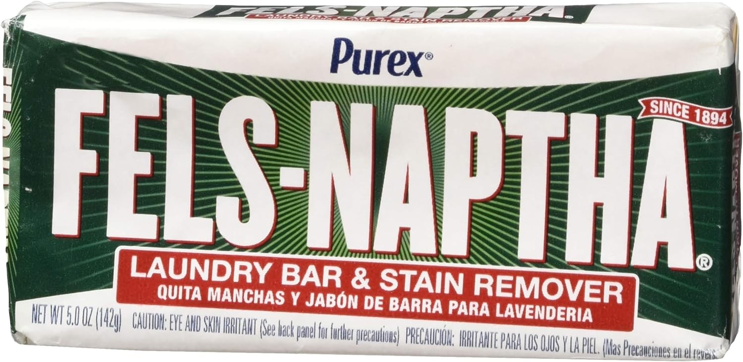 Purex Fels Naptha Laundry Bar and Stain Remover, 04303, 5.0 Oz – 04303
