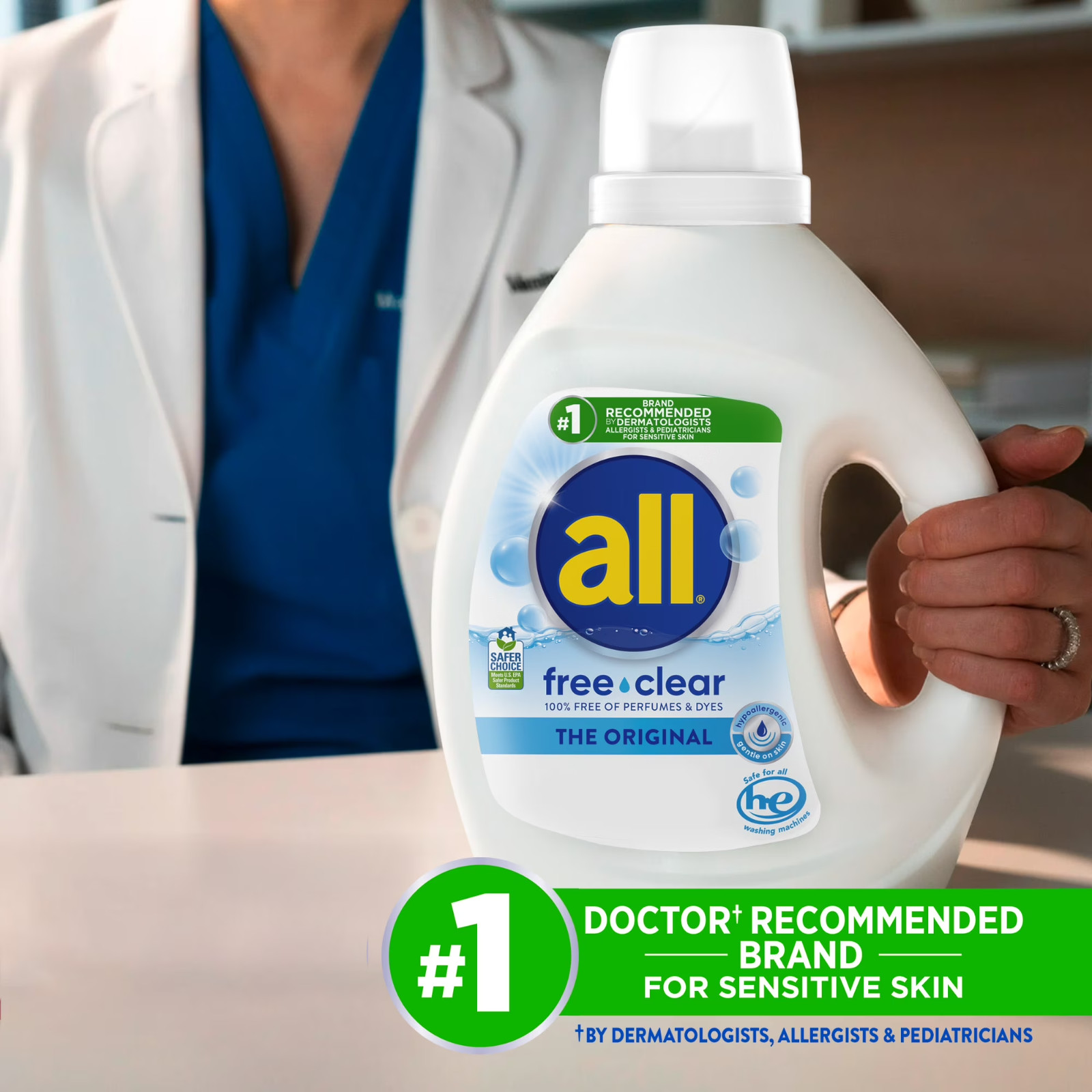 NEW 2 pack all Free Clear Liquid Laundry Detergent 154 oz 123 Loads FREESHIPPING