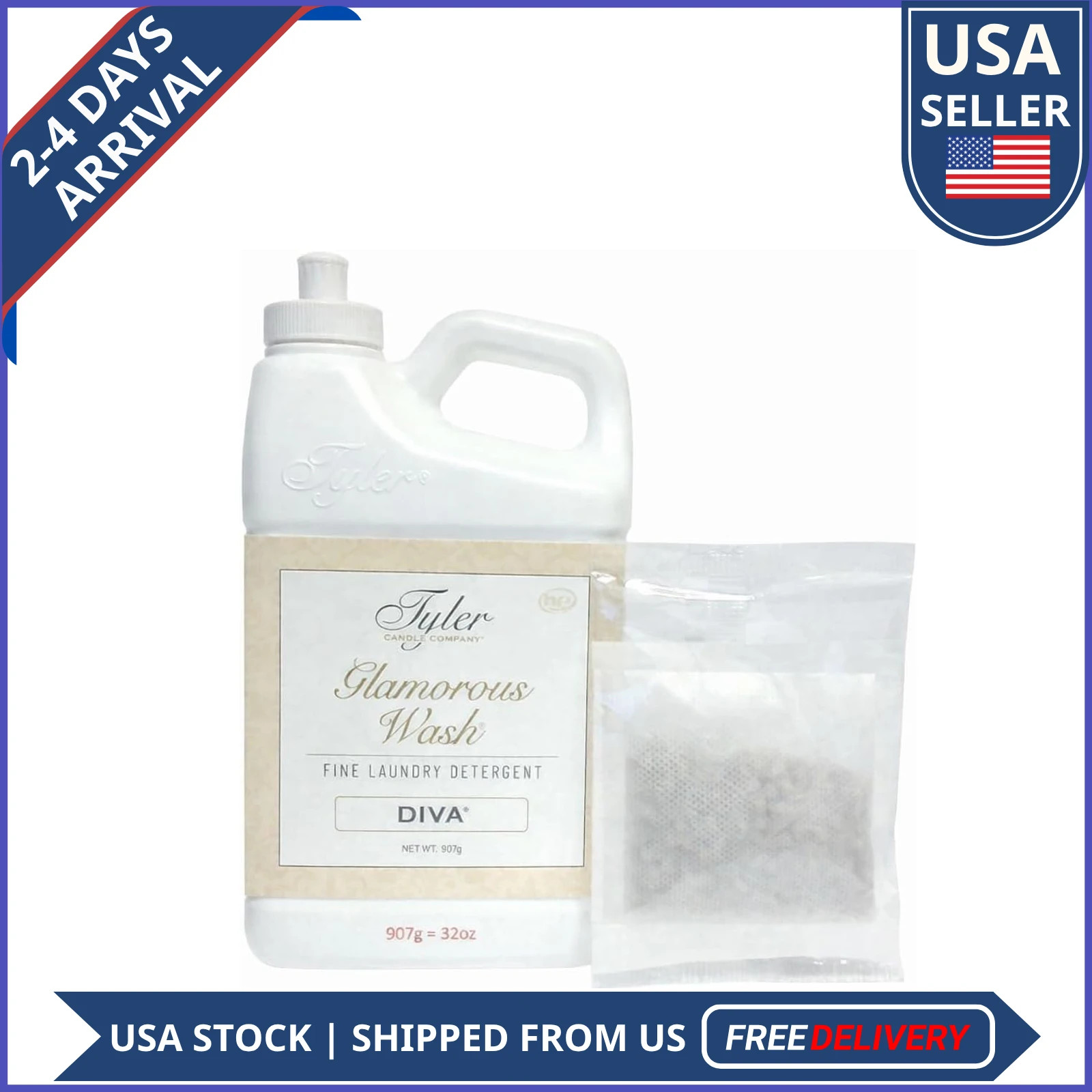Tyler Glamorous Wash Diva Scented Laundry Detergent 32oz 907g