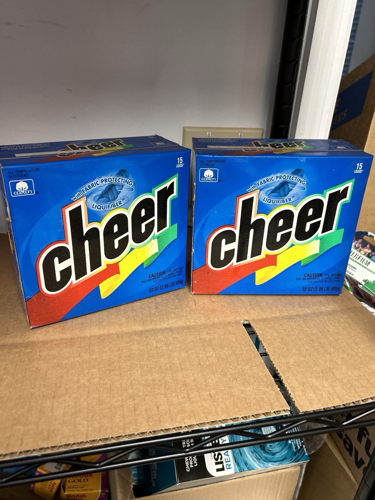 Cheer Powder Detergent with Fabric protecting Liquifiber33oz15loads Pack Of 2