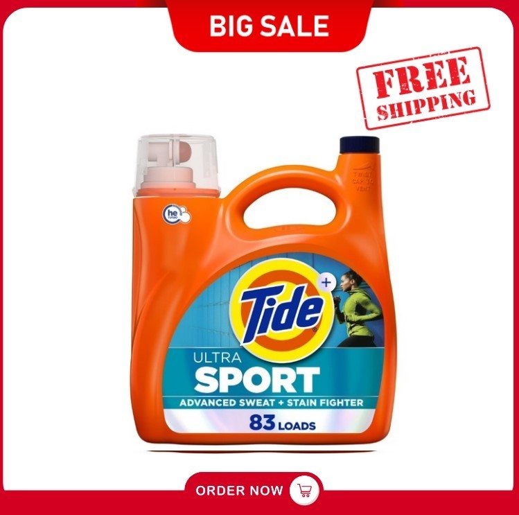 [SALE] Tide Ultra Sport Liquid Laundry Detergent,117 fl oz, 83 Loads