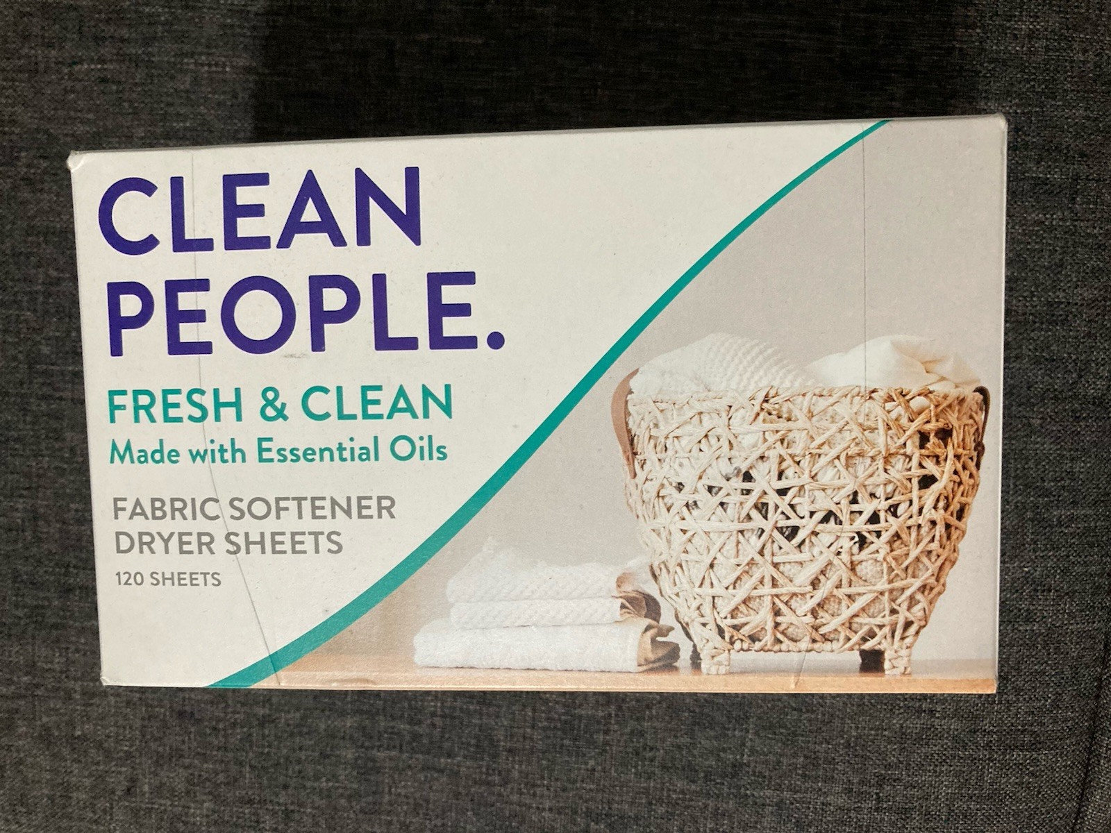 Clean People All Natural Fabric Softener Sheets – Dryer Sheets – Softens 120 pk