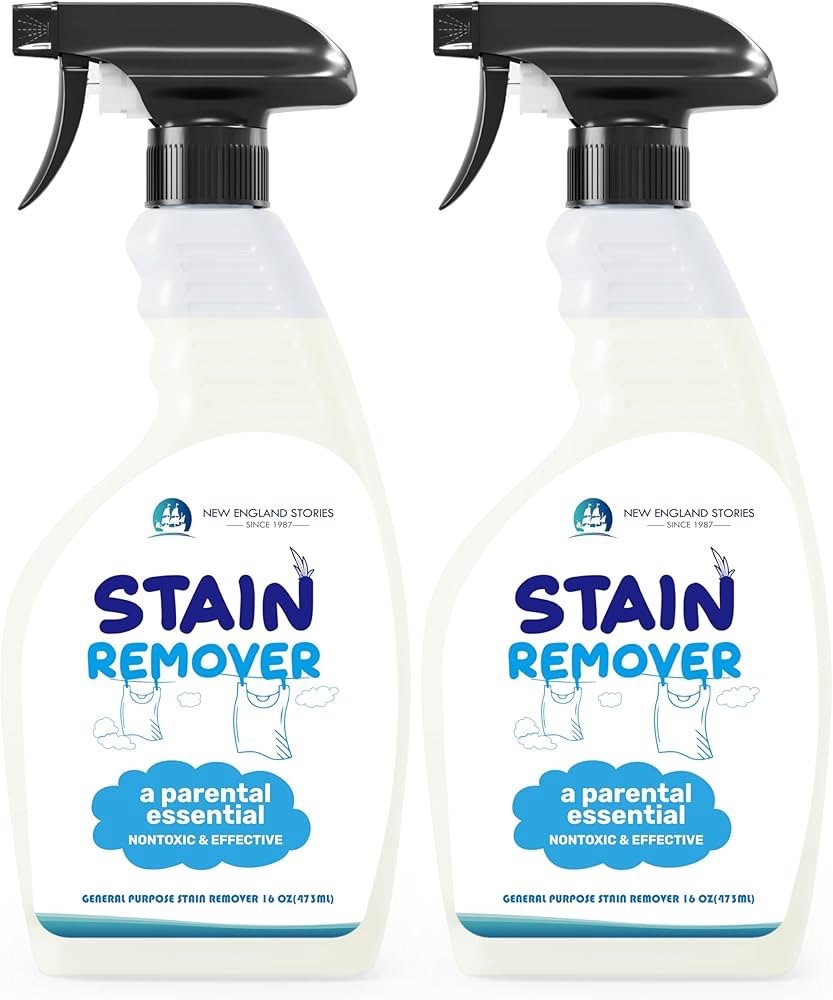 2 New England Stories Stain Remover Spray | Gentle Yet Effective for Baby Stains