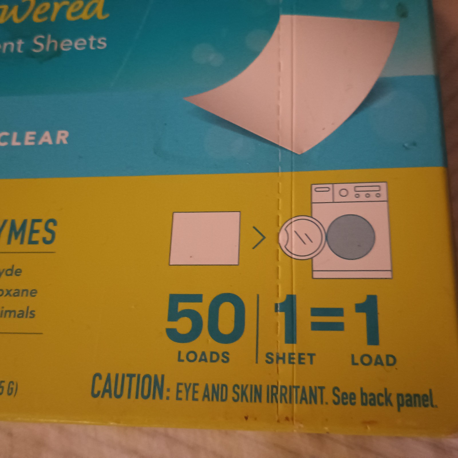 Ecos®, Plant Powered Laundry Detergent Sheets, Free & Clear, 50 Sheets