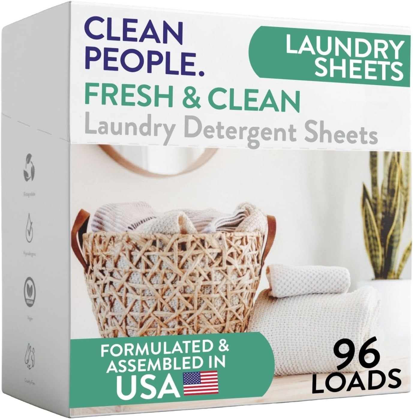 Laundry Detergent Sheets – Laundry Soap – Ultra Concentrated, Recyclable Pack…