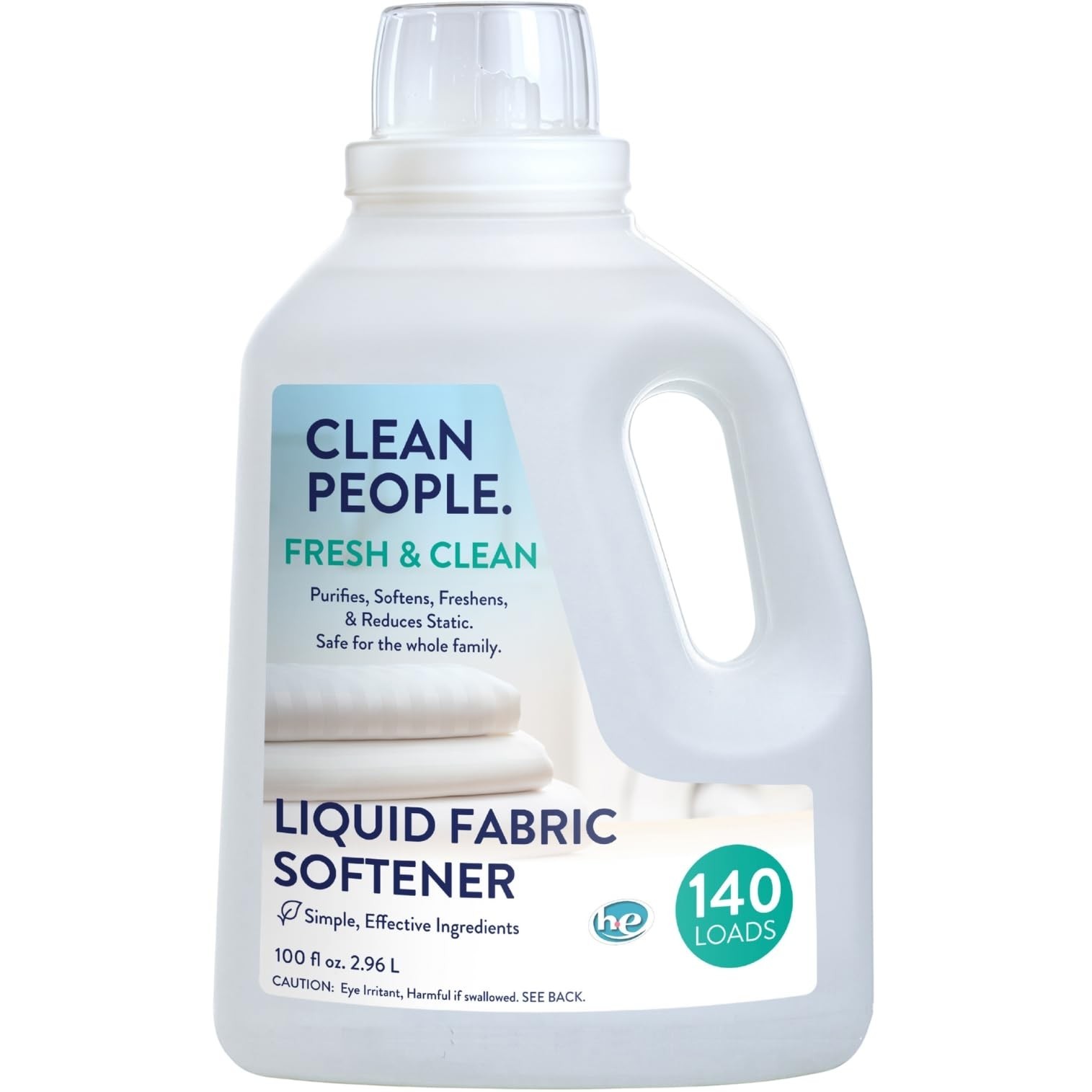 Eco-Friendly Liquid Fabric Softener – Plant-Based, Vegan, Fresh Scent – 100 fl o