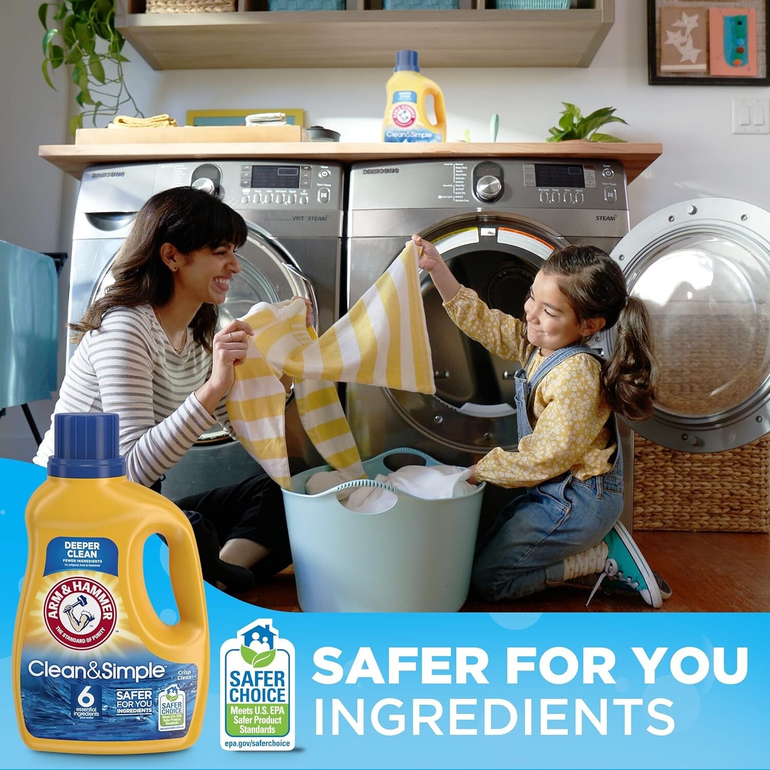 Arm & Hammer Clean & Simple, 77 Loads Liquid Laundry Detergent, 100.5 Fl Oz