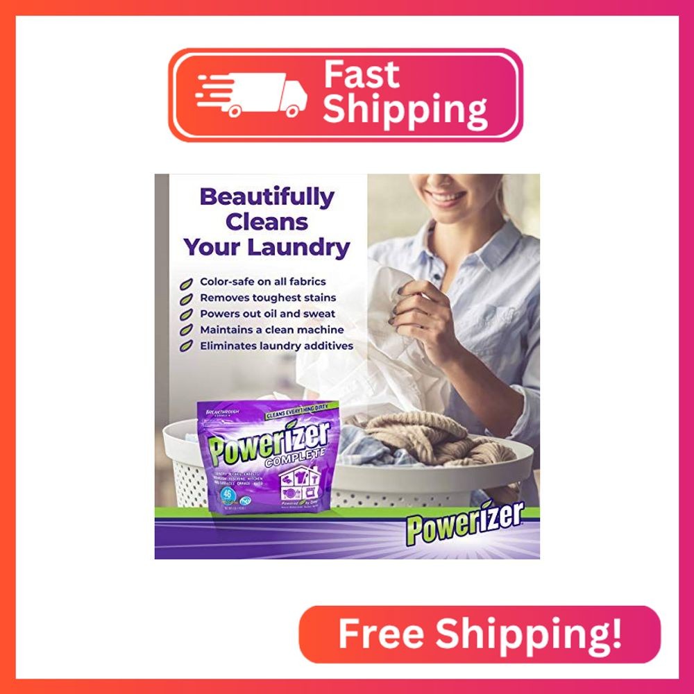 Powerizer Complete Multi-purpose Detergent Powder – Oxi Stain Remover – Natural