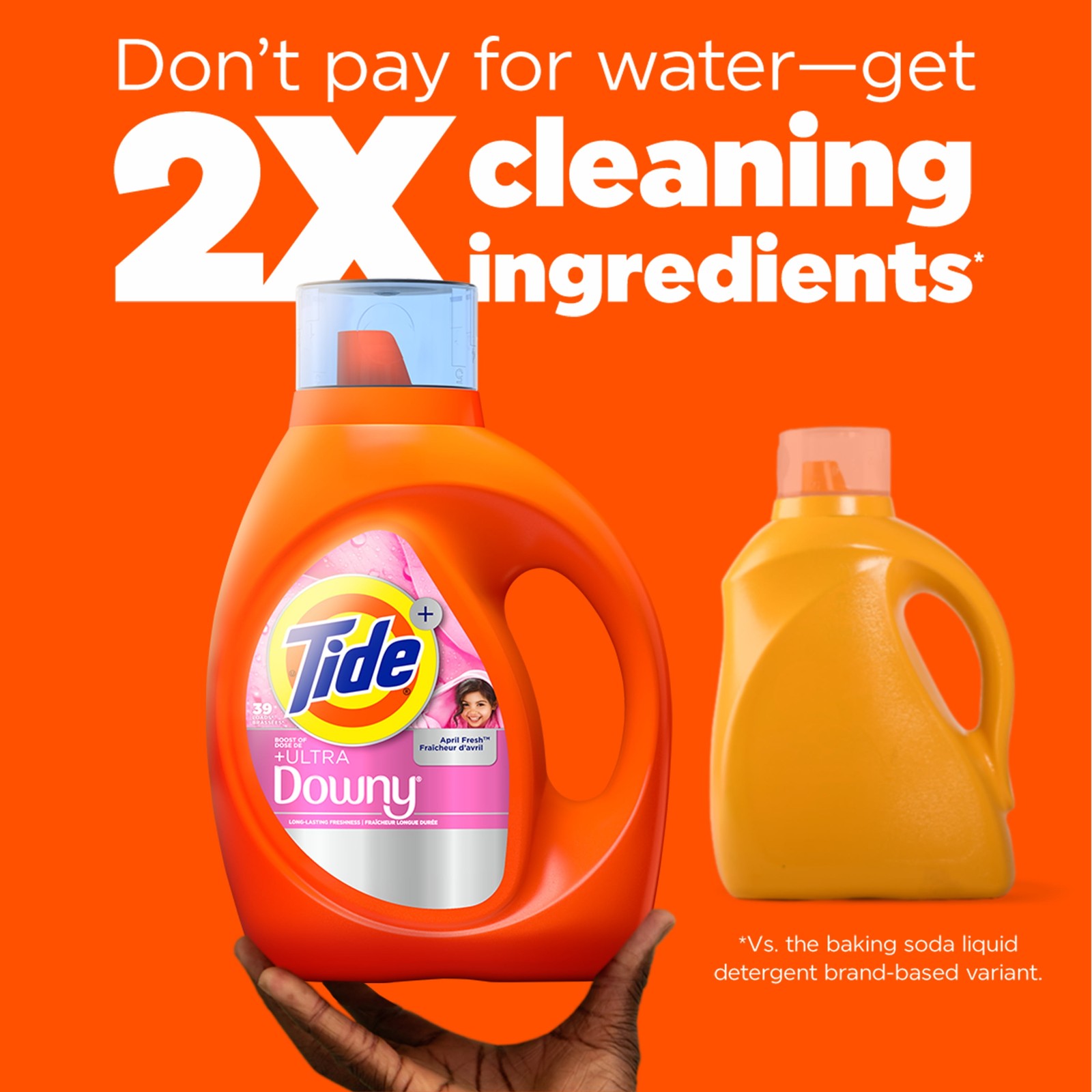 Laundry Detergent Liquid with Ultra Downy Boost, April Fresh, 73 fl oz, 52 Loads