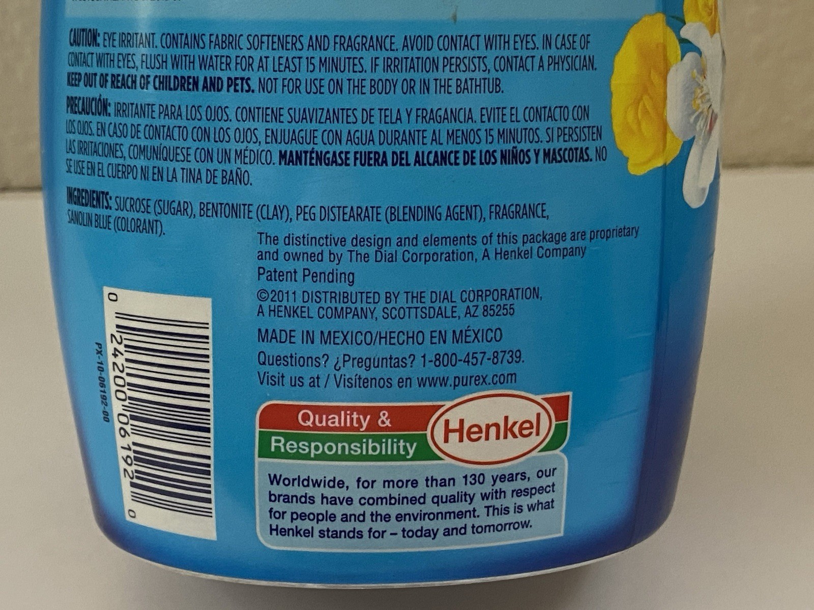 PUREX Complete Crystals SOFTENER Fresh Spring Waters 28oz 92% Natural Components