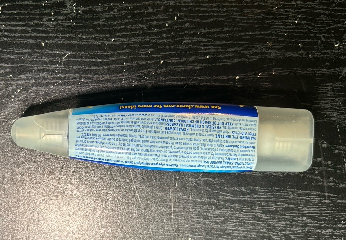Clorox Bleach Pen Gel Laundry Stain Remover Discontinued Dual Tip 2.1 oz