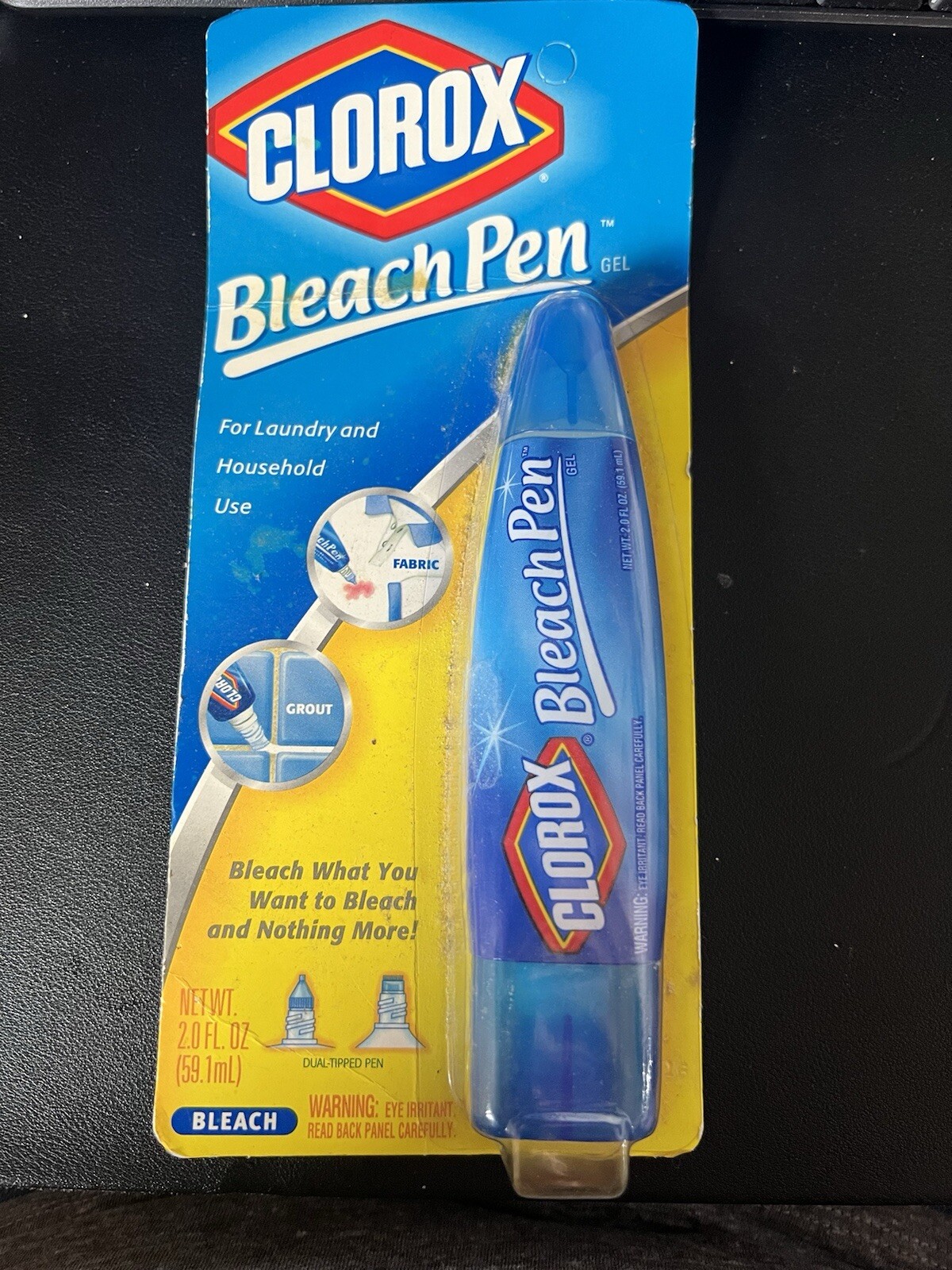 Clorox Bleach Pen Gel Dual Tipped 2 Oz 2002 Discontinued Sealed NIP