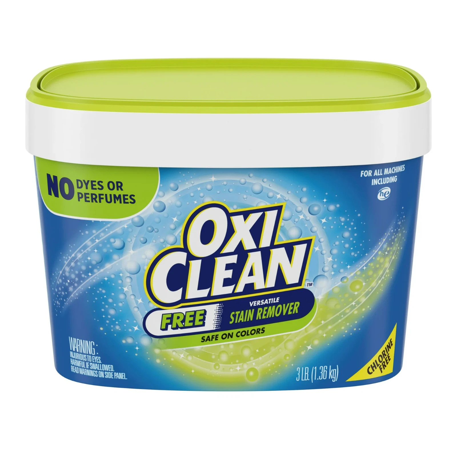OxiClean Versatile Stain Remover Powder Free, Laundry Remover, 3 Lbs