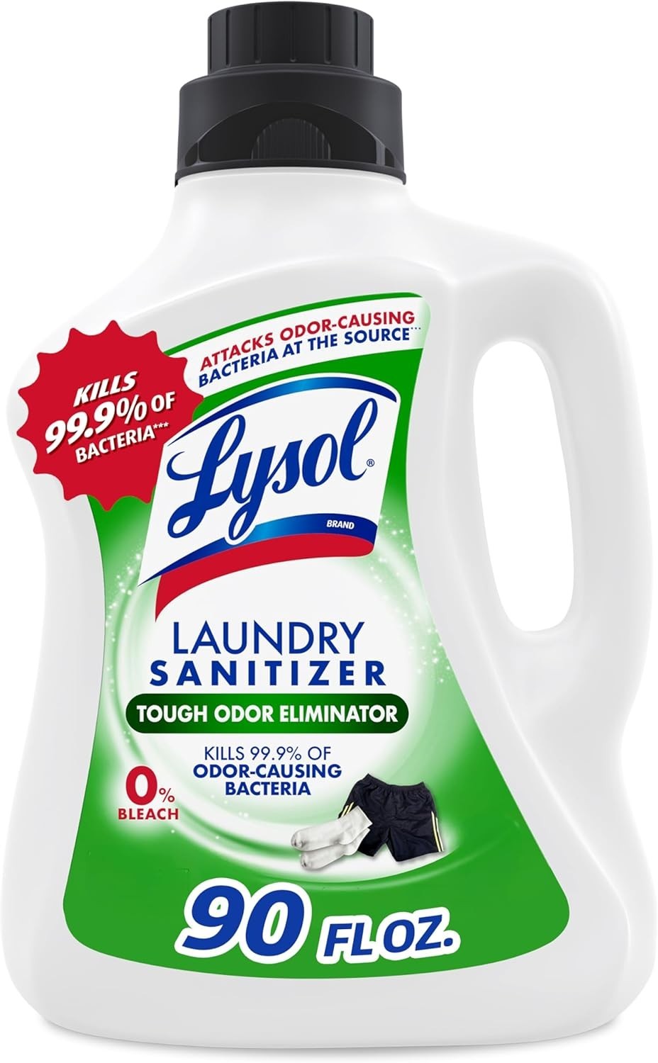 Lysol Tough Odor Eliminator Laundry Best Sanitizer Odor Causing Bacteria 90 Oz
