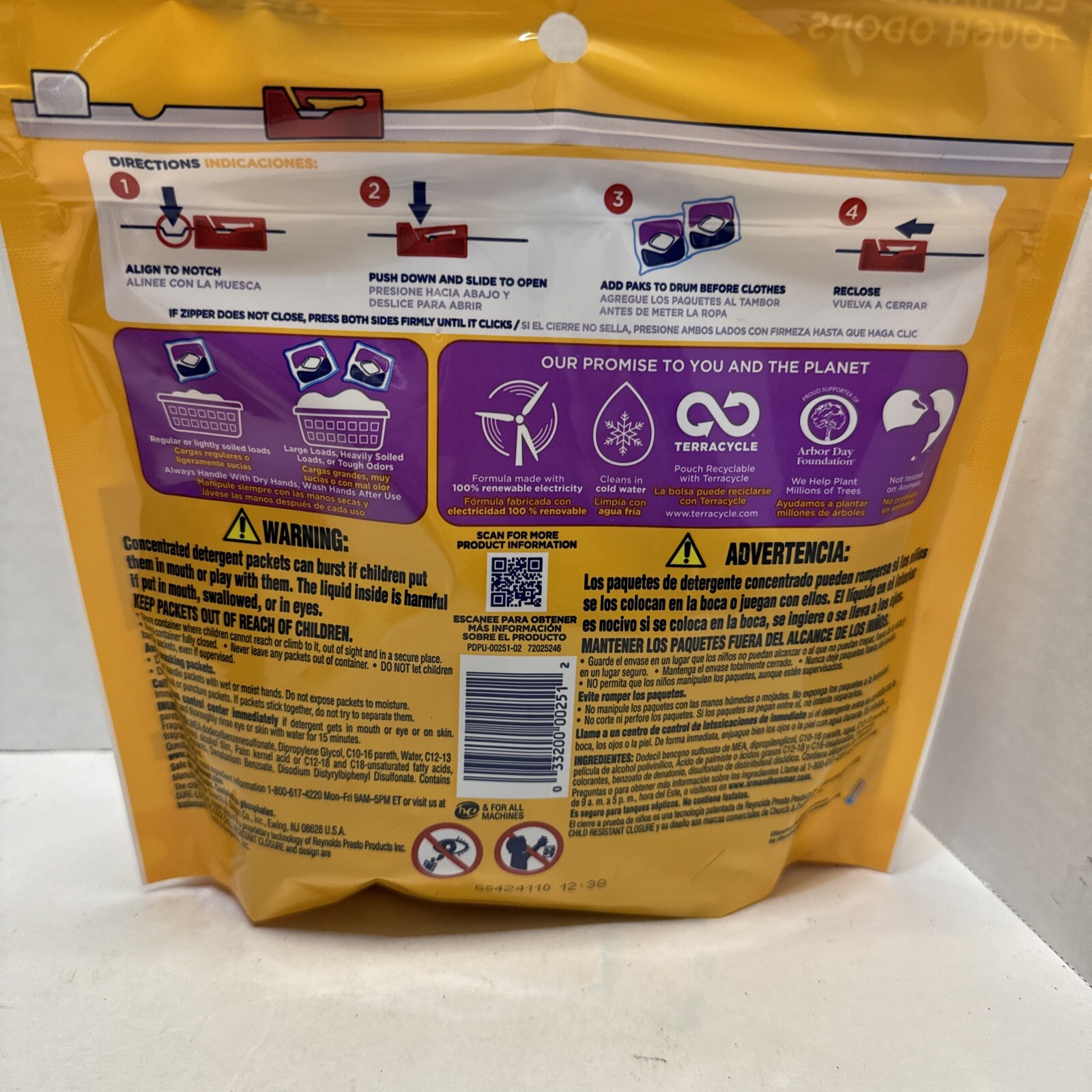 ARM & HAMMER Plus Oxi Clean 5-in-1 Power Paks Odor Blasters FRESH BURST SCENT 14