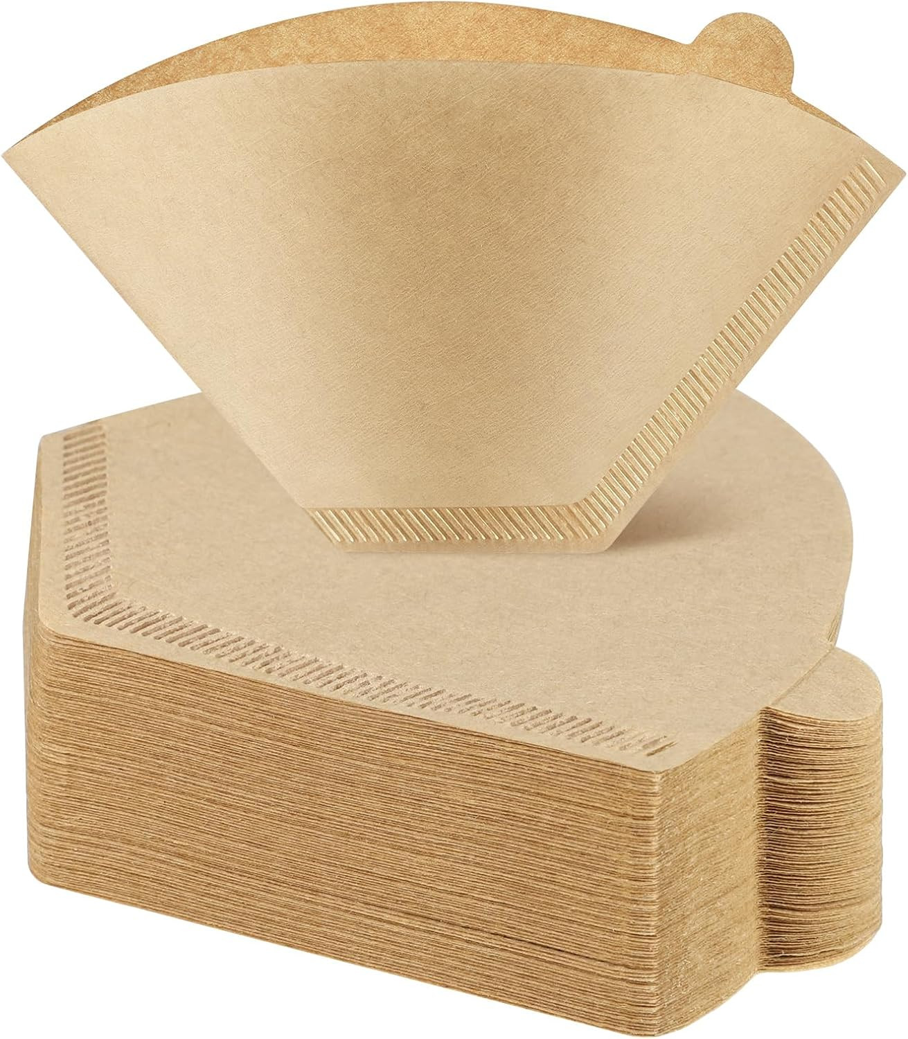 120 Count #4 Cone Coffee Filters 8-12 Cups, Disposable Natural Coffee Filters 4