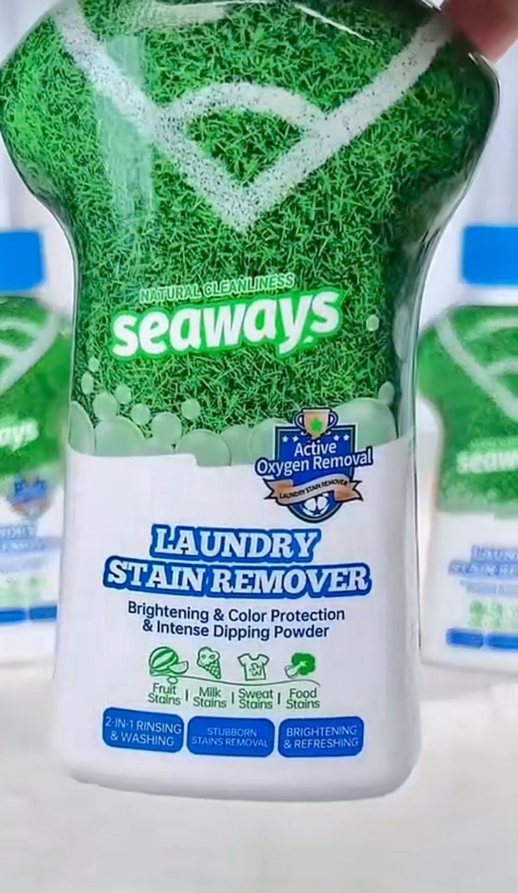 2x Seaways Laundry Stain Remover Powder 340g – Oxygen Cleaning, Color Safe, Odor